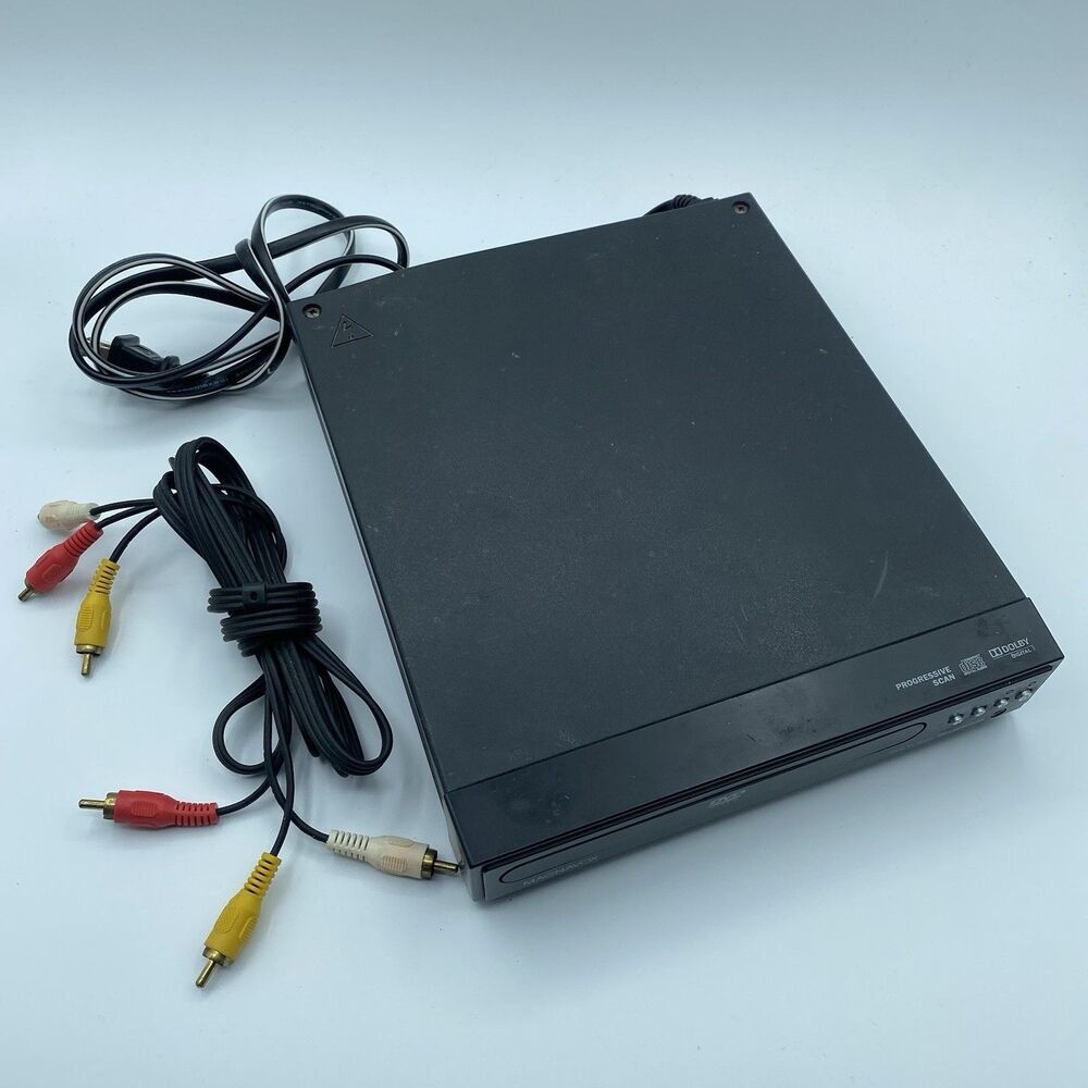 Compact Magnavox Model DP100MW8B DVD Player, & AV Cables Tested & Works!